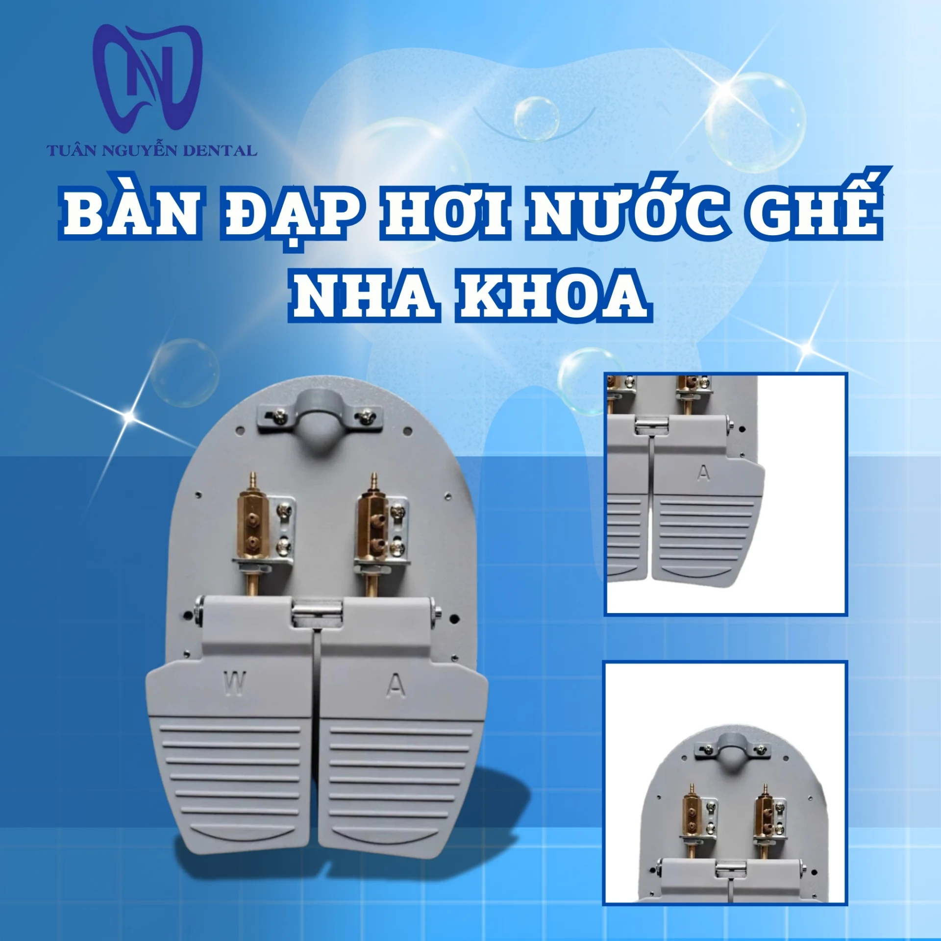 Bàn Đạp Hơi Nước Ghế Nha Khoa