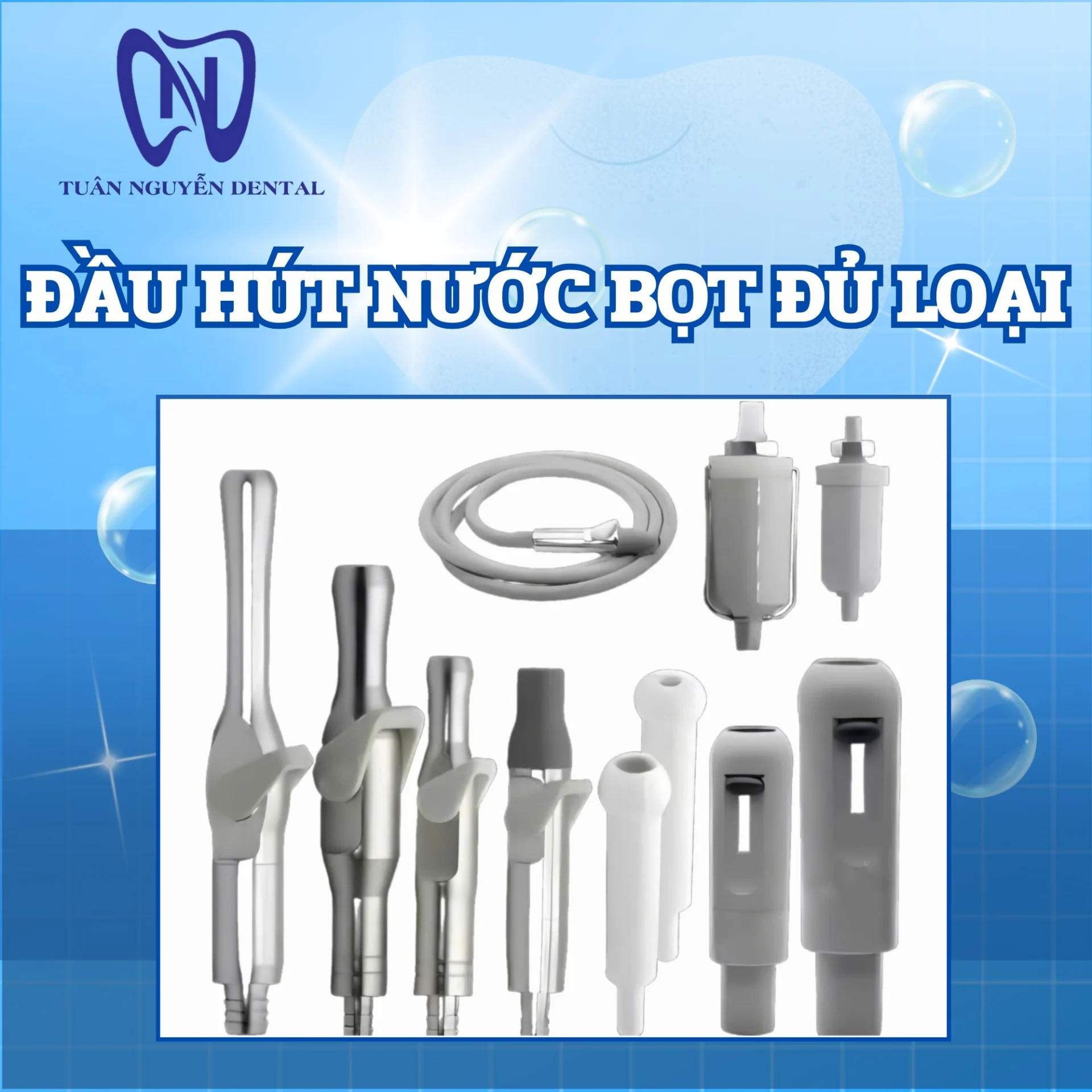 Đầu Hút Nước Bọt Đủ Loại