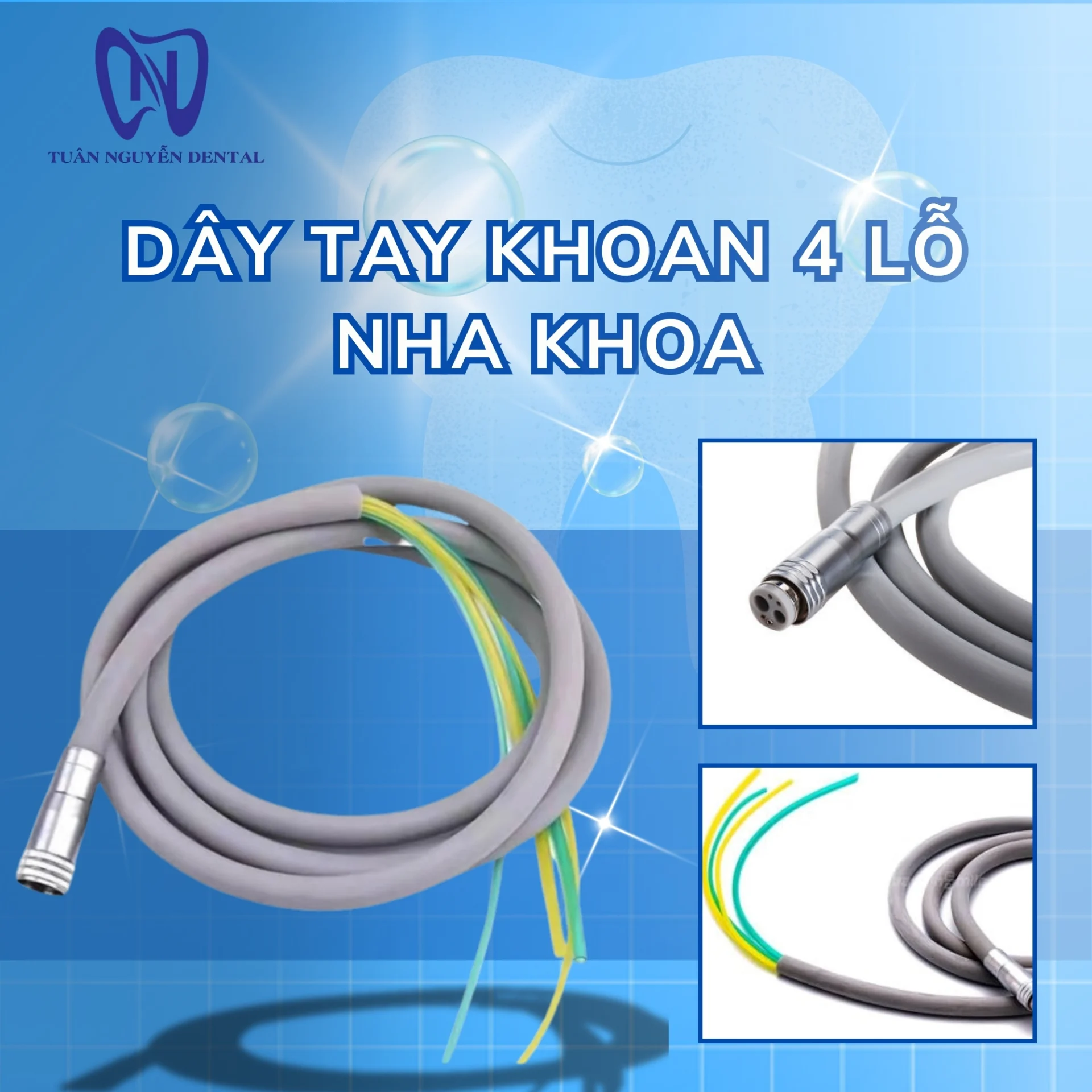 Dây Tay Khoan 4 Lỗ Nha Khoa