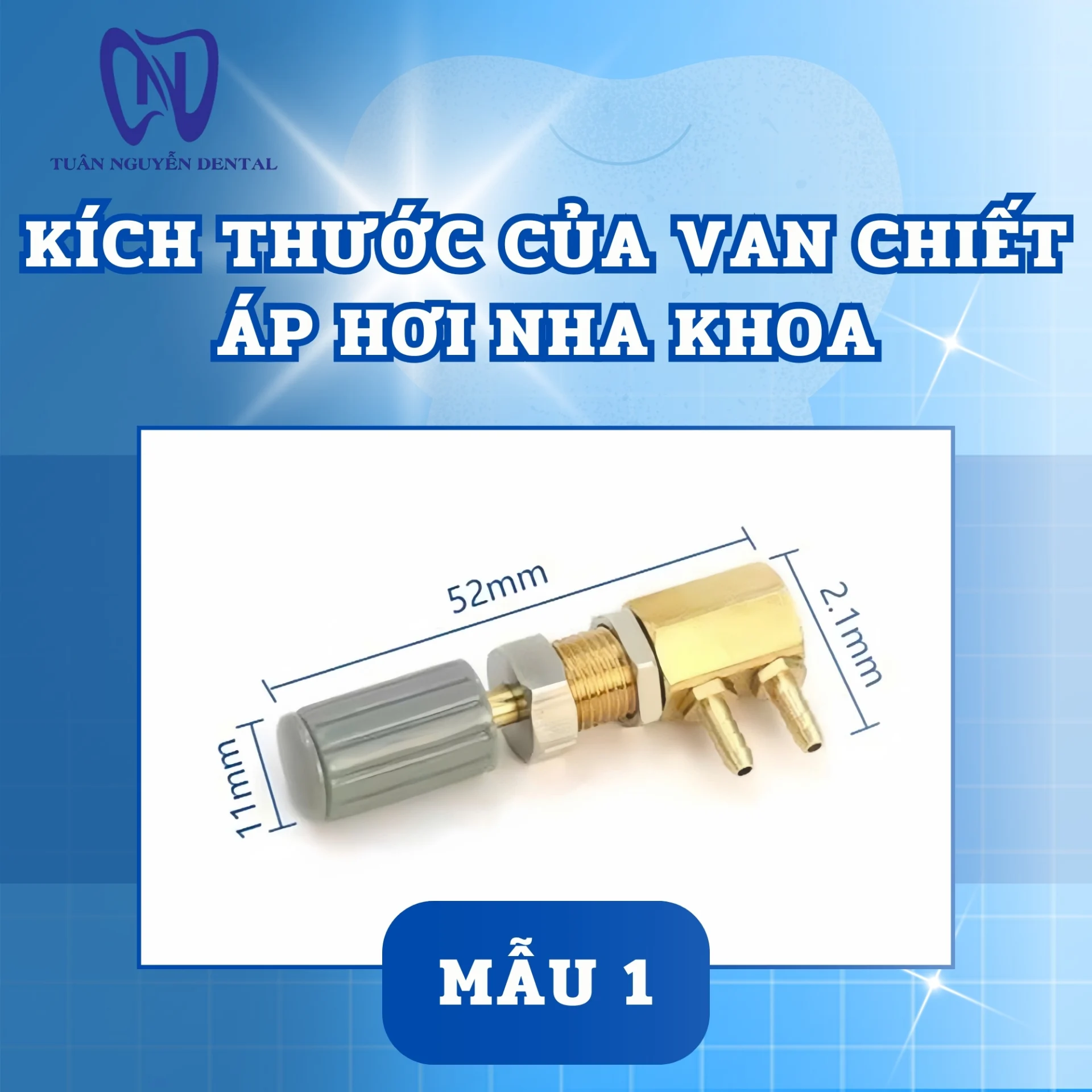 Van Chiết Áp Hơi Nha Khoa