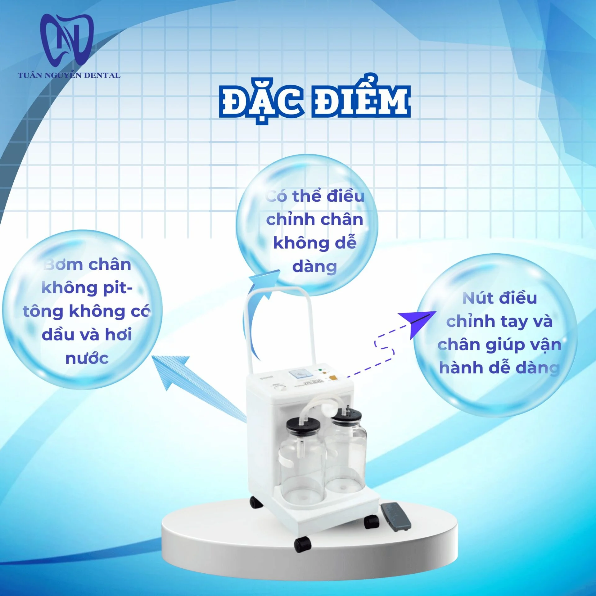 Máy hút dịch 2 bình Yuwell