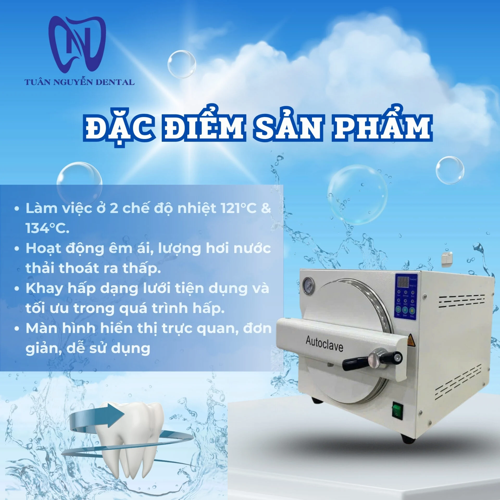 Nồi hấp ướt ESSCO 23L
