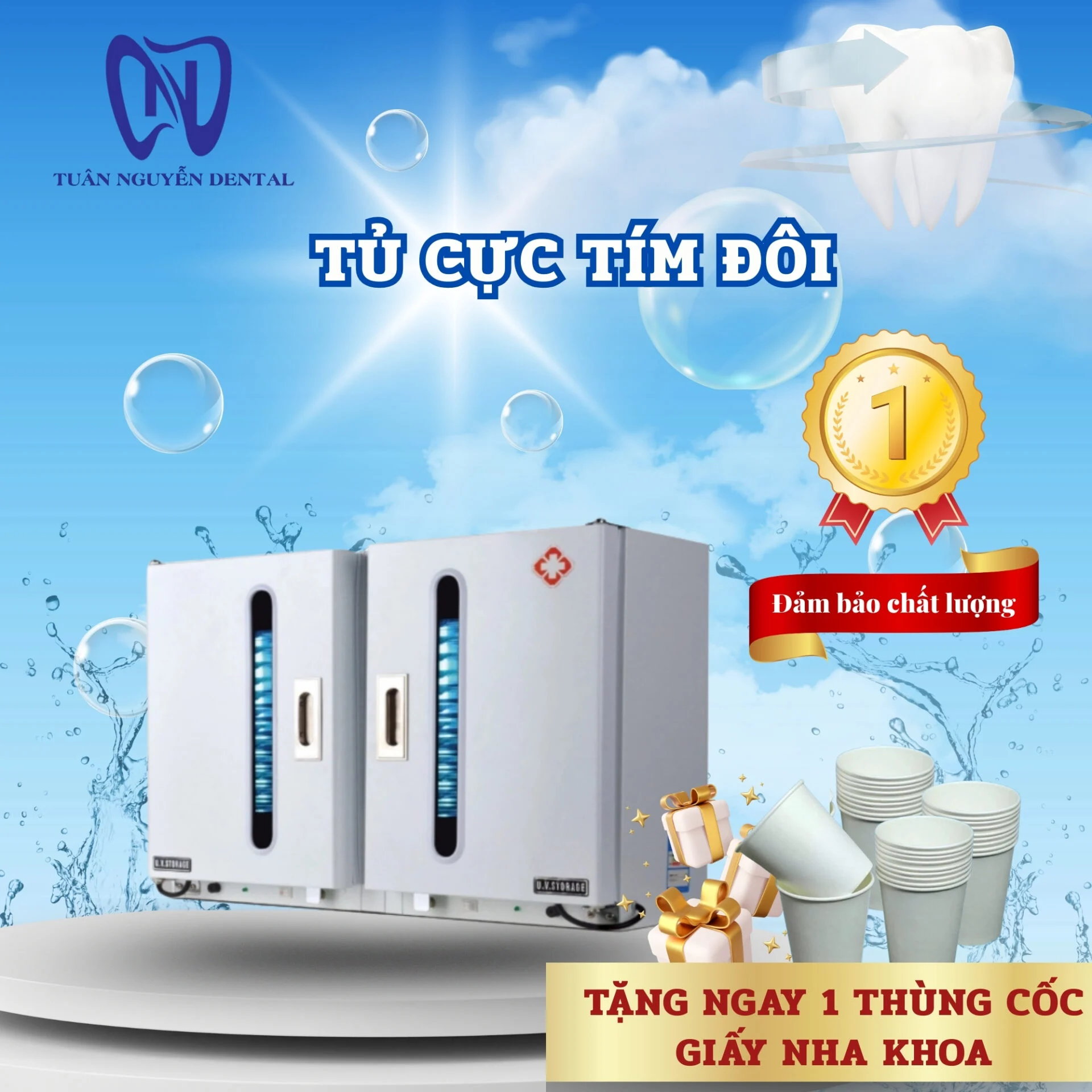 Tủ cực tím đôi