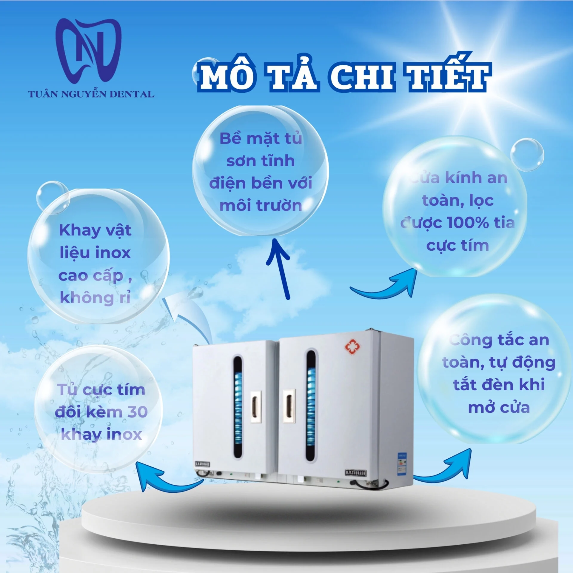 Tủ cực tím đôi