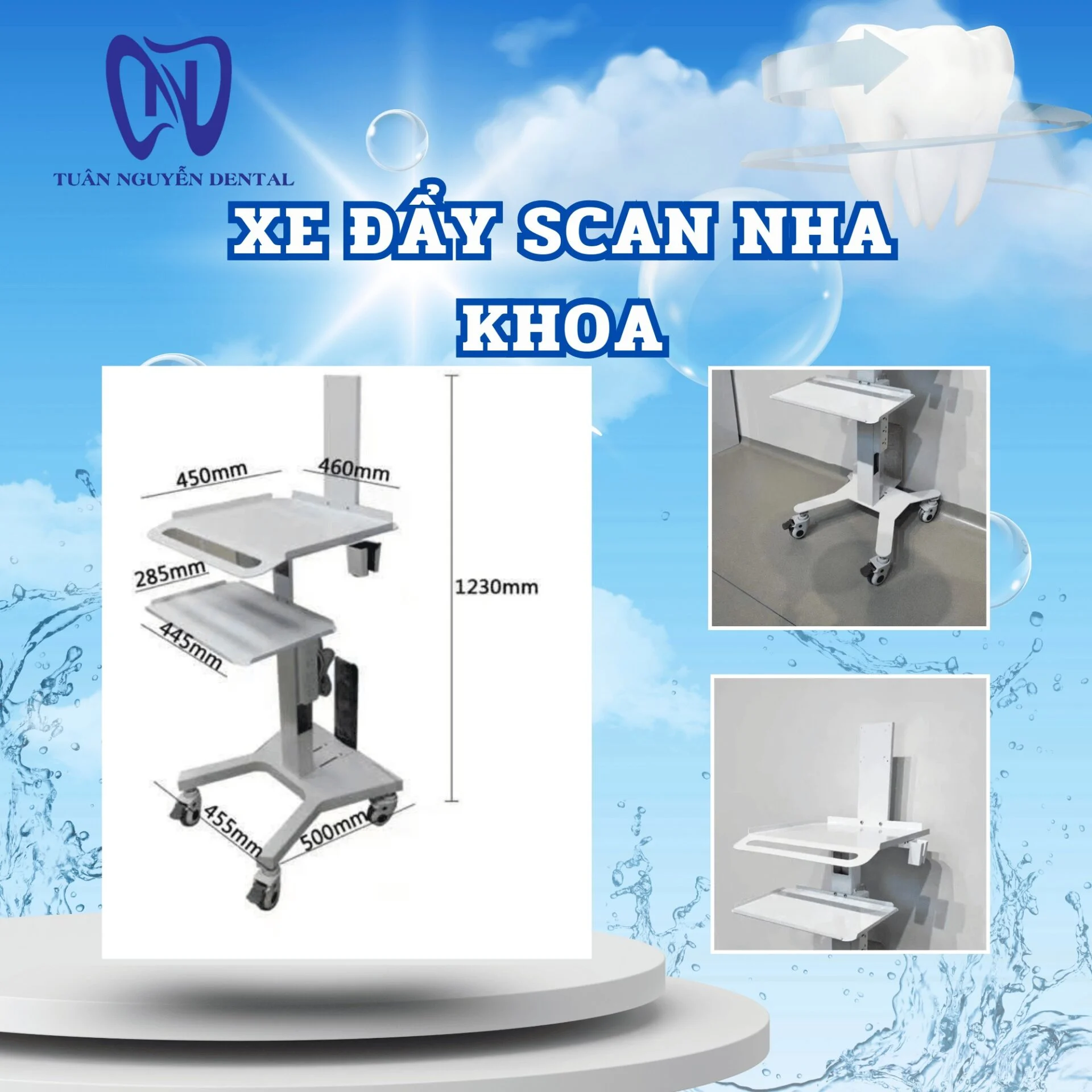 Xe đẩy Scan Nha Khoa
